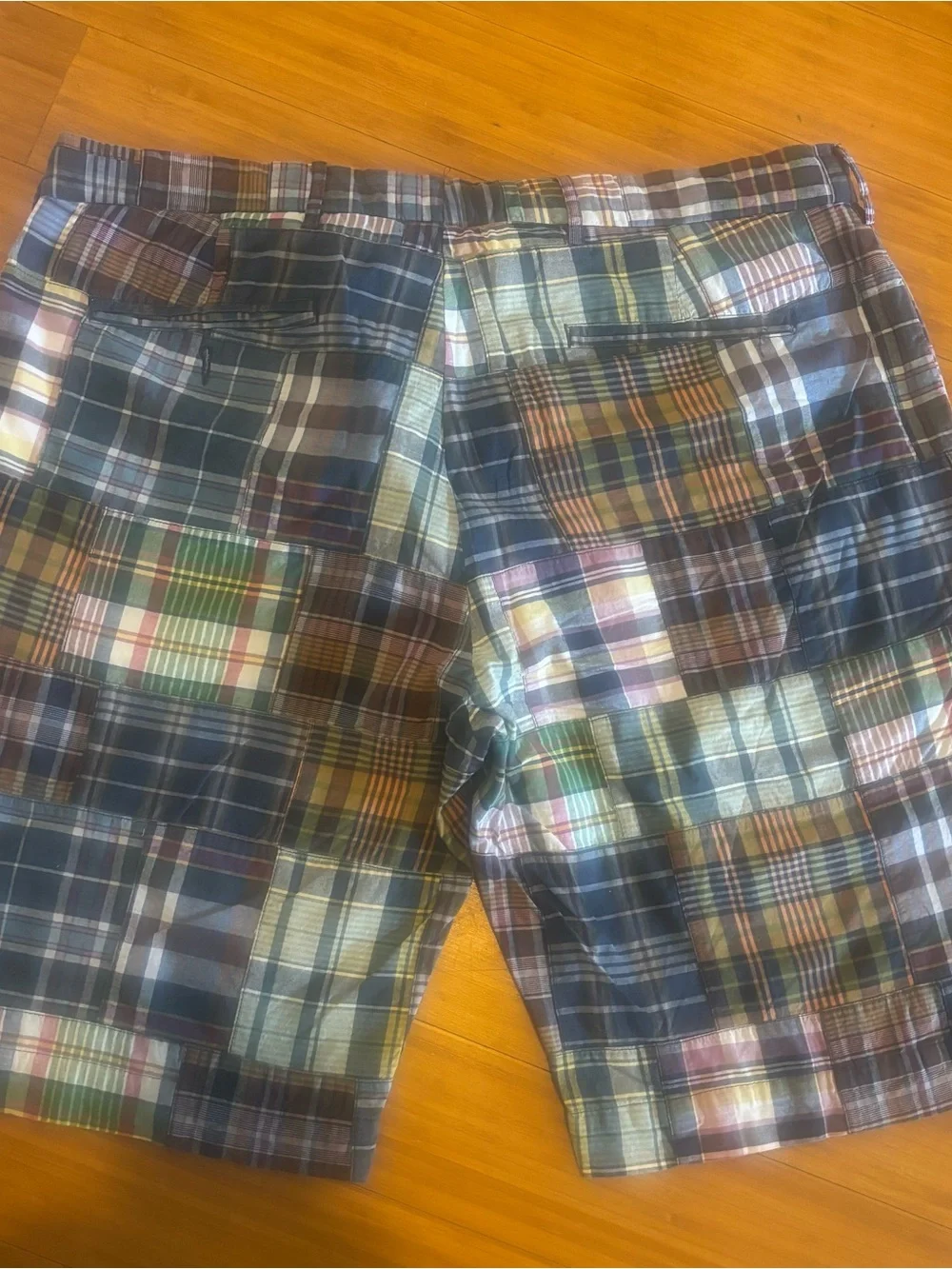 Men's Ralph Lauren Polo Multicolor Patchwork Plaid Shorts size 38 waist - Picture 5 of 8